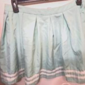 Teal w/ White striped trim , Mini shirt